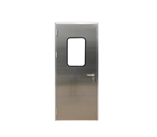 Stainless steel purified door